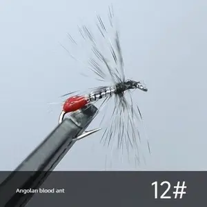 50pcs Bionic Micro Fly Fishing Flies | Angola Blood Ant & Poison Mosquito Stream Lures