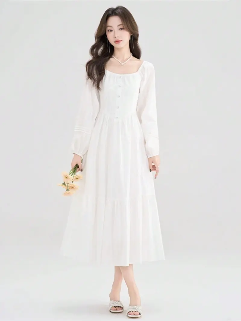 short white dress with sleeves - TikTok Shop short white dress with sleeves - TikTok Shop