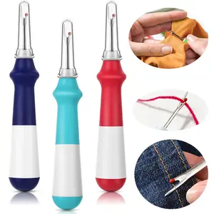 Seam Ripper 3 PCS Seam Rippers for Sewing, Ergonomic Grip, Colorful Large Thread Stitch Remover Tool Handy Stitch Rippers for Sewing Crafting Removing Hems and Seams, Christmas Gifts