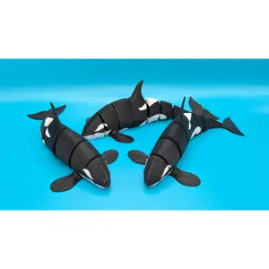 Flexible Orca Whale – 3D Printed Articulated Mini Toy