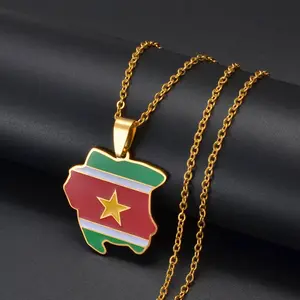 Suriname Necklace / Jewelry Pendant Gift