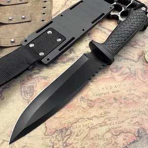 Practical tactical knife, sharp and wear-resistant, ABS material handle, anti-slip and durable, with a safety scabbard