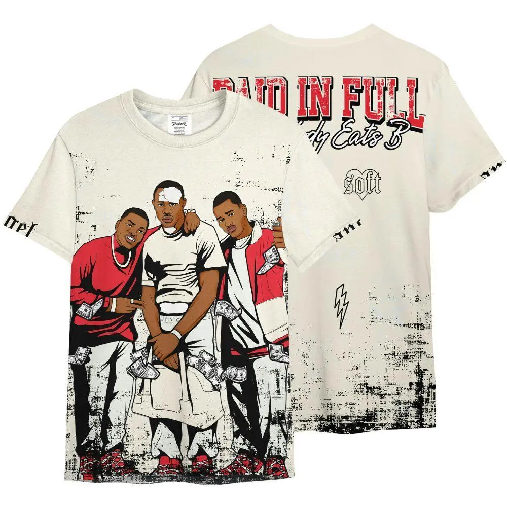 Shirt To Match Low OG Sail 1s - Paid In Full Money All Over Print