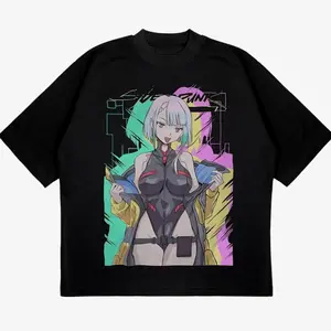 Unisex - Cyberpunk Edgerunners Lucy, David Martinez Anime T-Shirt 10