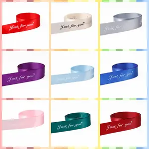 10 Yard Polyester Ribbon Roll, Just for You Signage, Ideal for Handmade Crafts, Festive Decorations & Decor Gifts, Multiple Colors Available
