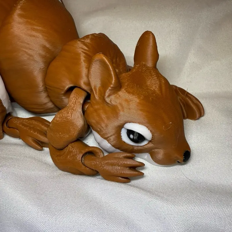 3d printed flexi squirrel