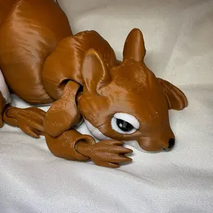 3d printed flexi squirrel
