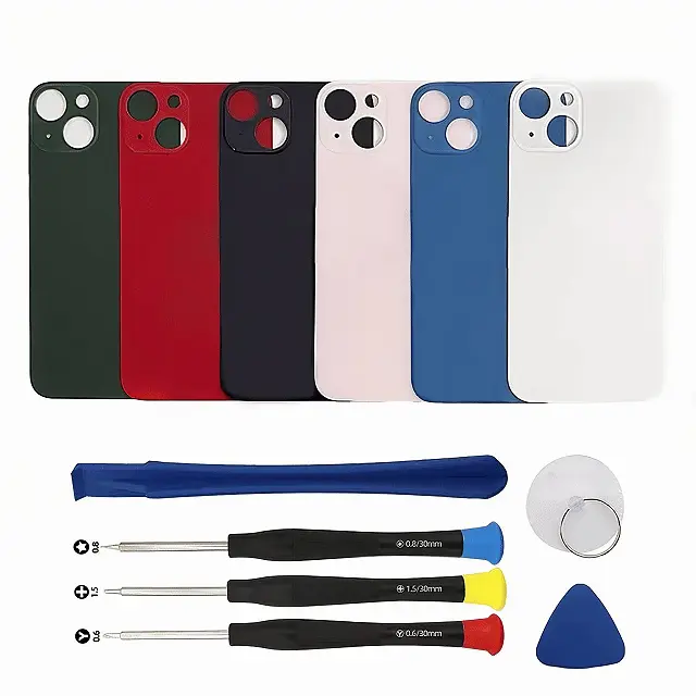 iPhone 13 Back Glass Replacement Kit with Tools - Rear Cover Glass Repair Set Compatible with iPhone 13