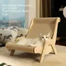 Cat recliner scraper board anti-scratch cat nest wooden sword hemp grinding claws scratching pad pet hammock sofa toy carton Kitten Homemade