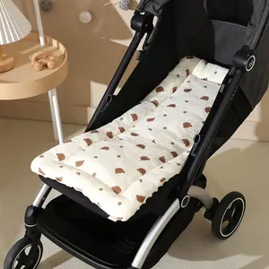 Baby Stroller Seat Cushion, Multi-Color Cute Cartoon Design, Comfortable Soft Durable, Perfect for Newborn Car Seats and Pushchairs, Holiday Gift