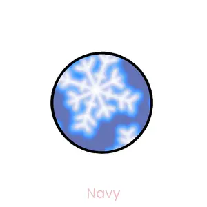 abbyrose Aura Snowflakes Adhesive Phone Grip Black Navy