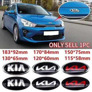 Kia Car Front Rear Emblem Sticker, Decorative Badge, Unique Exterior Decoration Accessory, Replacement Logo, Creative Modification Part, Car Stickers