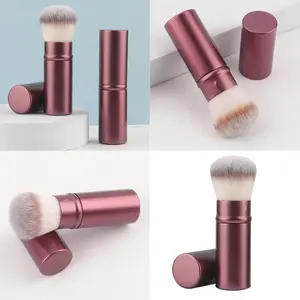 1pc Retractable Makeup Brush Set, Foundation & Cheek Brush with, Soft Bristles for All Skin Types, Portable Travel Cosmetic Brushes, Multi-Purpose Makeup Tools﻿