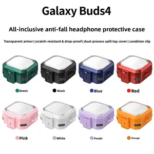Suitable for Samsung Buds4 stand transparent armor wireless Samsung Buds4 Pro Bluetooth earphone protective case
