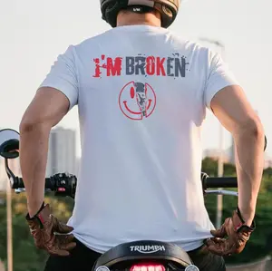 I’M BROKEN Graphic Casual Black and White Print T-Shirt, Hoodie, Sweatshirt, Gift for Women, Summer Outfits, Unisex, Vintage Graphic Style - Cotton