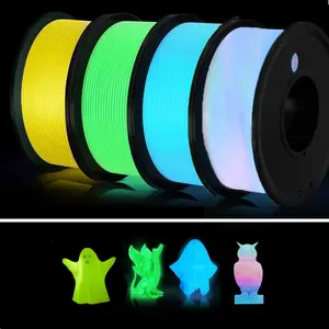 Filajoy3d Glow-In-The-Dark Pla Filament Set, 1.75mm X 250g X 4 Rolls, Night Glowing Material for Fdm Printers, Educational Models & Decor