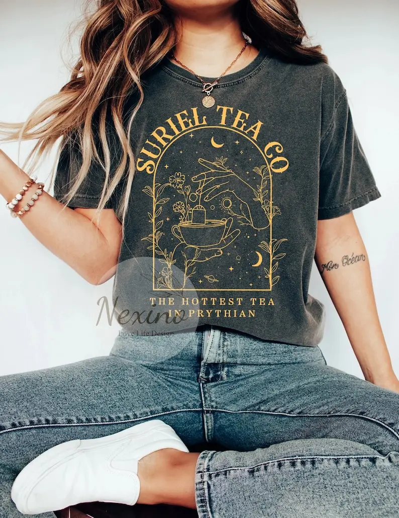 Suriel Tea Co Shirt, Acotar Tea Sweater, Bookish Sweat, Sarah J Maas Shirt, A Court Of Thorns And Roses T-shirt