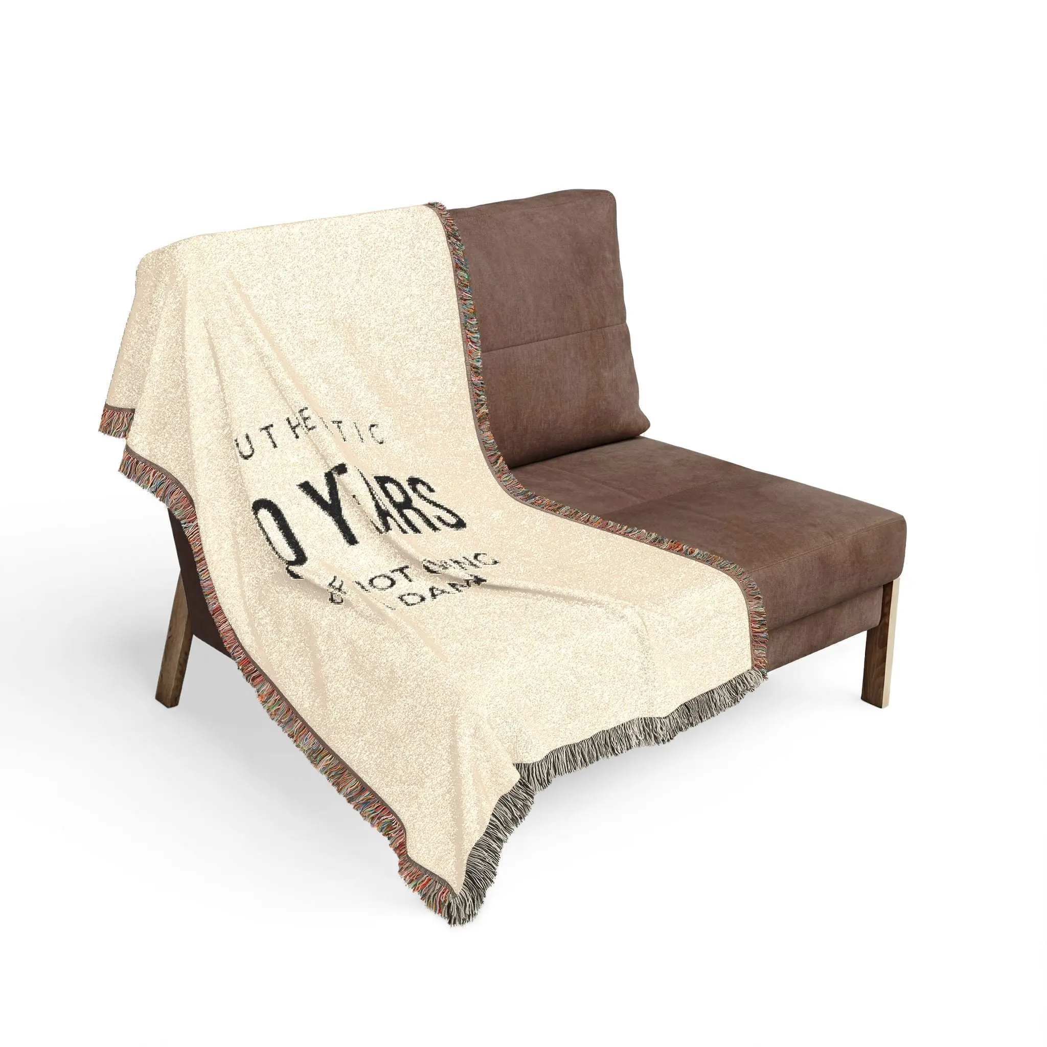 50 Years Woven Blanket — Authentic “50 Years or Not Climbing A Damn” Anniversary Throw