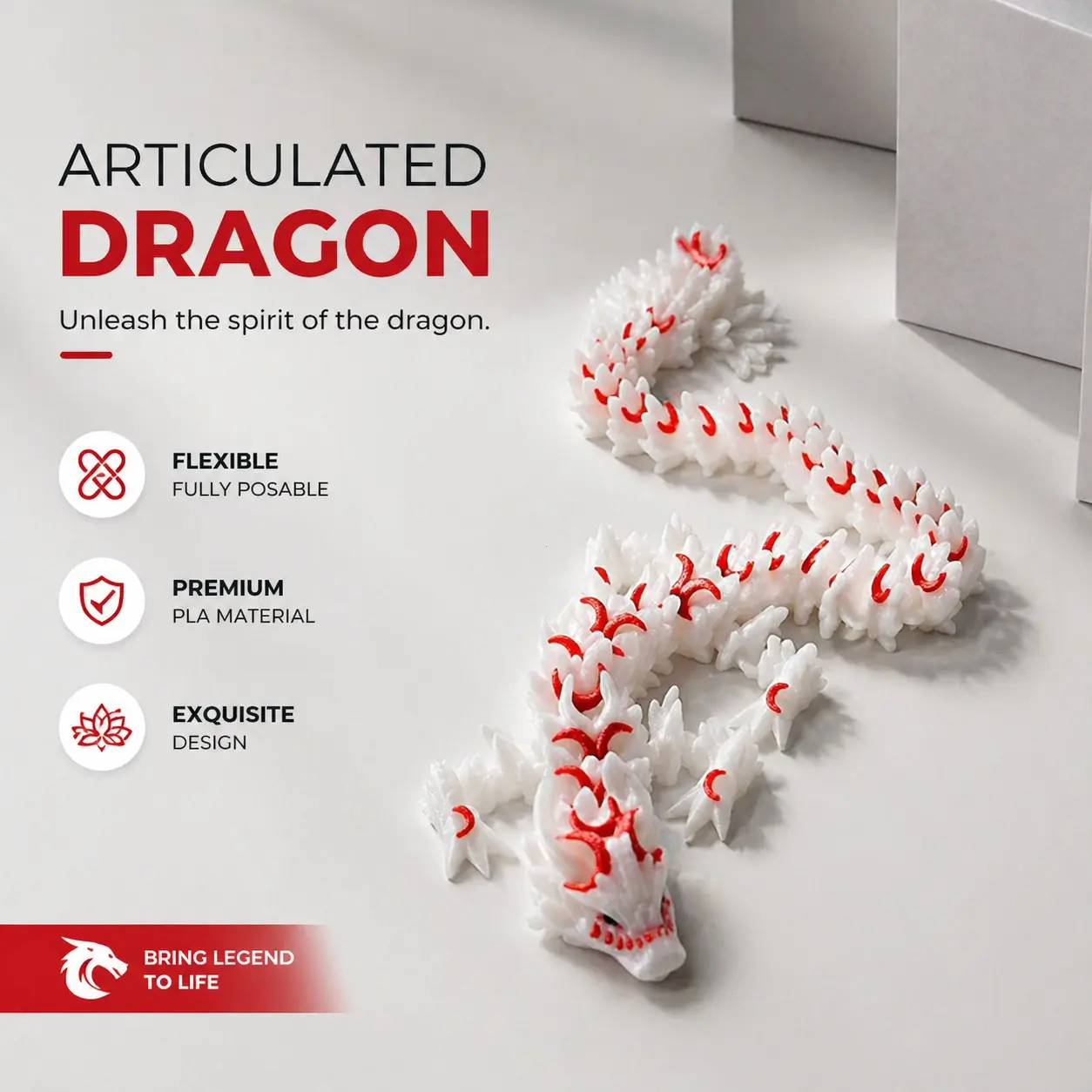 1 or 2 vibrant 3D-printed Flying Moon Dragons—perfect as gifts, home decor, office desk ornaments, party favors, or collectible fantasy creatures. Ideal gifts for birthdays, holidays, Christmas, and Halloween, as well as festive decorations.