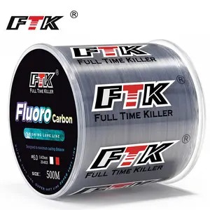 FTK Fishing Line 300m/500m Tri-colour Carbon Fibre Line for Lure Fishing