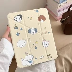 Dog Collection Cute Cartoon Case For iPad 10th 11th A16 100.9 Air 11 13 M2 M3 Mini 6 Pro 11 7th 8th 10.2 Air 4 Air 4 Air 510.9 Pro 12.9 Samsung Galaxy Tab Redmi Xiaomi Pad Huawei MatePad AAuto Sleep Awake Pencil Slot