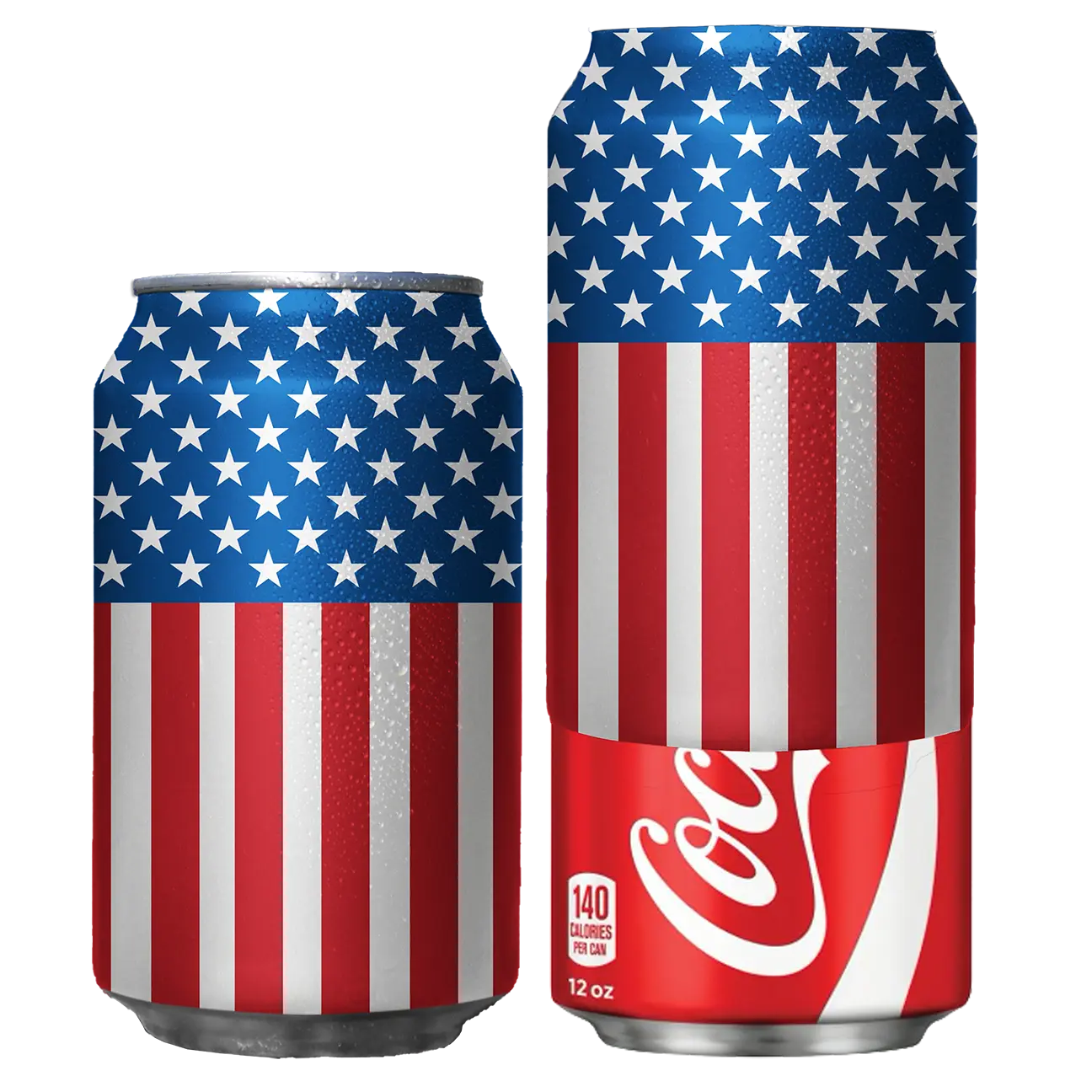 American Flag Beersy Silicone Sleeve Can Cooler