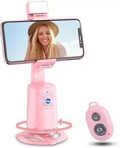 Smart Auto Face Tracking Tripod – 360° Rotating Stand with Remote and Gesture Control for Live Videos & TikTok Accessories Camera