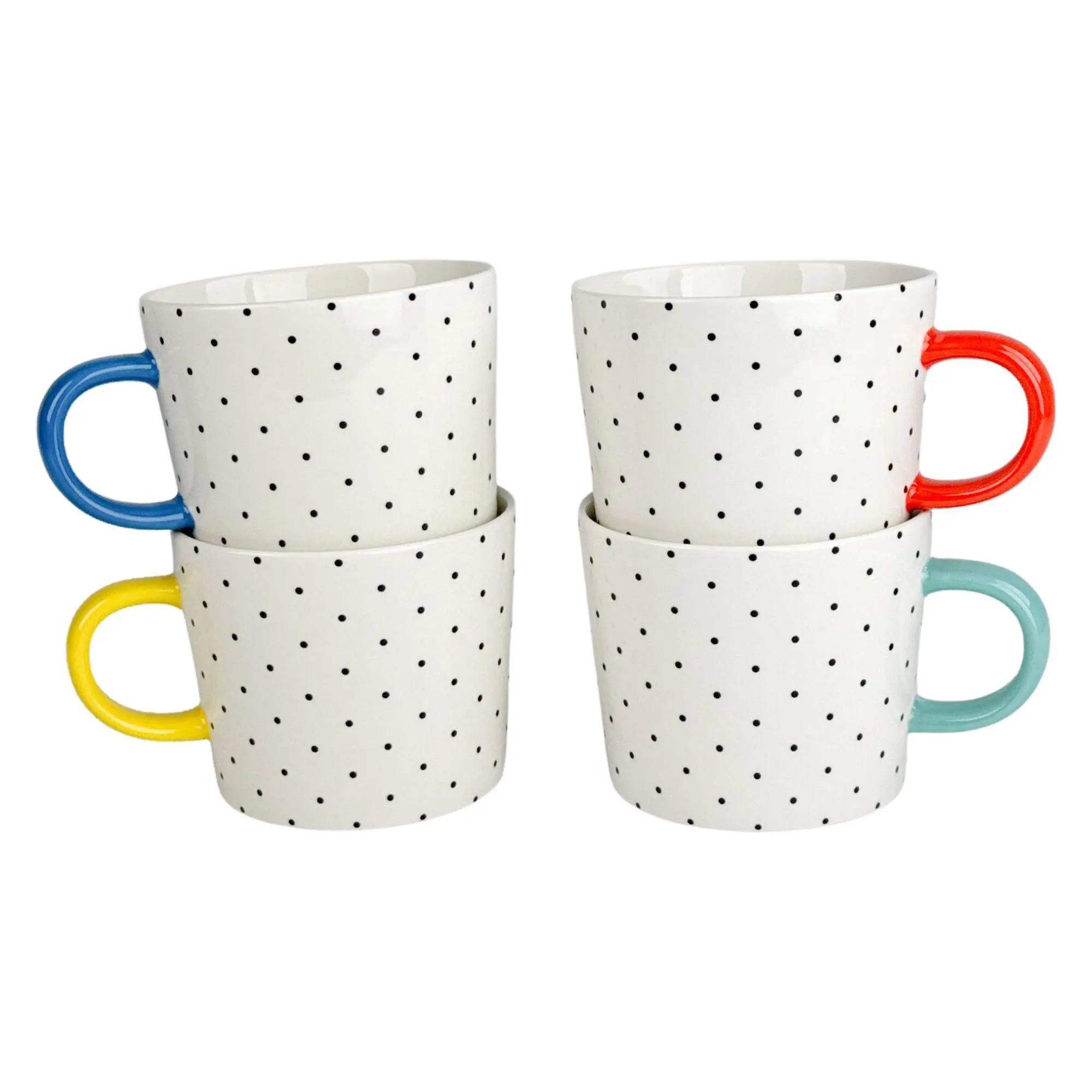 10 Strawberry Street Set of 4 Oogle Polka Dot Mug - TikTok Shop