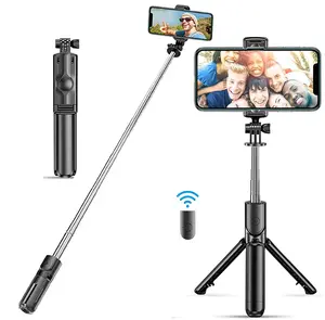 Remote Selfie Stick Tripod Phone Desktop Floor Stand Desk Holder indoor/outdoor
