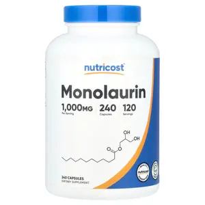 Nutricost Monolaurin, 240 Capsules (500 mg per Capsule)