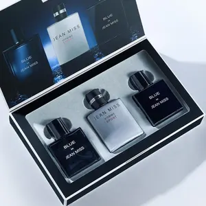 Men's Cologne Set 3 Counts 30ML Natural Wood Scent Long-Lasting Liquid Perfume High Quality Fragrance Ideal Business Choice Perfect Birthday Gift