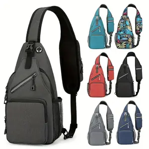 Unisex Waterproof Single Shoulder Bag, Concealed Backpack with Holster, Crossbody Chest Bag with Multiple Pockets, Functional Chest Bag for Sports, Fitness, Business, Outdoor Travel Shoulder Bag