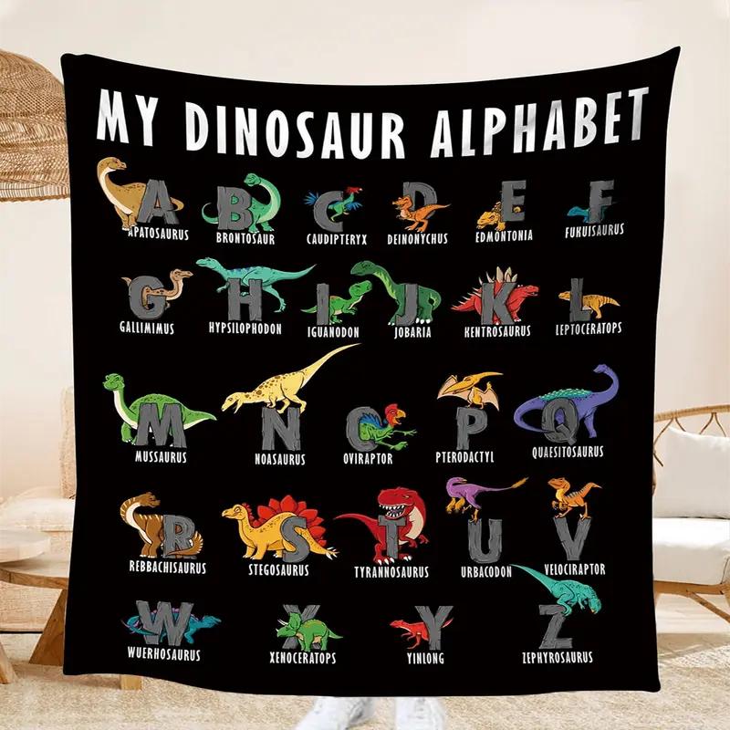 1 pc all-season dinosaur flannel blanket, 280 GSM — soft, cozy throw for travel, bed, sofa, and home decoration; a great birthday and holiday gift 1 pc all-season dinosaur flannel blanket, 280 GSM — soft, cozy throw for travel, bed, sofa, and home decoration; a great birthday and holiday gift