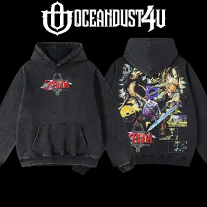 OceanDust4U The Legend of Zelda: Twilight Princess Hoodie 100% Premium Cotton Oversized Fit Pre-Washed Unisex Classic Top American Made
