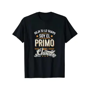 100% Cotton Oversized Menswear Graphic Tees - Short-Sleeve Crew Neck Print T-Shirt, Elastic Comfortable Fabric, Soy El Primo Mountain Bike Logo, Black, MTB Apparel Gift for Adult Bike Enthusiasts (Year-Round)