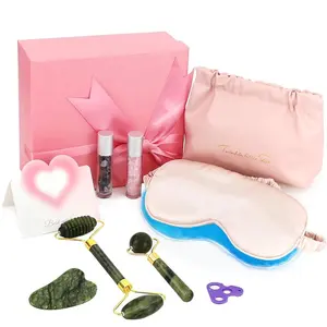 Gifts for Teenage Girls, Christmas Skincare Gift Set for Teen Girls 10-18, Eye Mask, Jade Roller, Gua Sha, Face Massager, Birthday Gift for Daughter, Girlfriend, Tween Girl Self-Care, Spa Set, Teen Skincare Tools, gift for mom, home décor, beauty tools