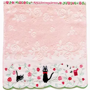 13.5"x13.5" Pink Cotton Hand Towel Wash Cloth Bathroom Decor