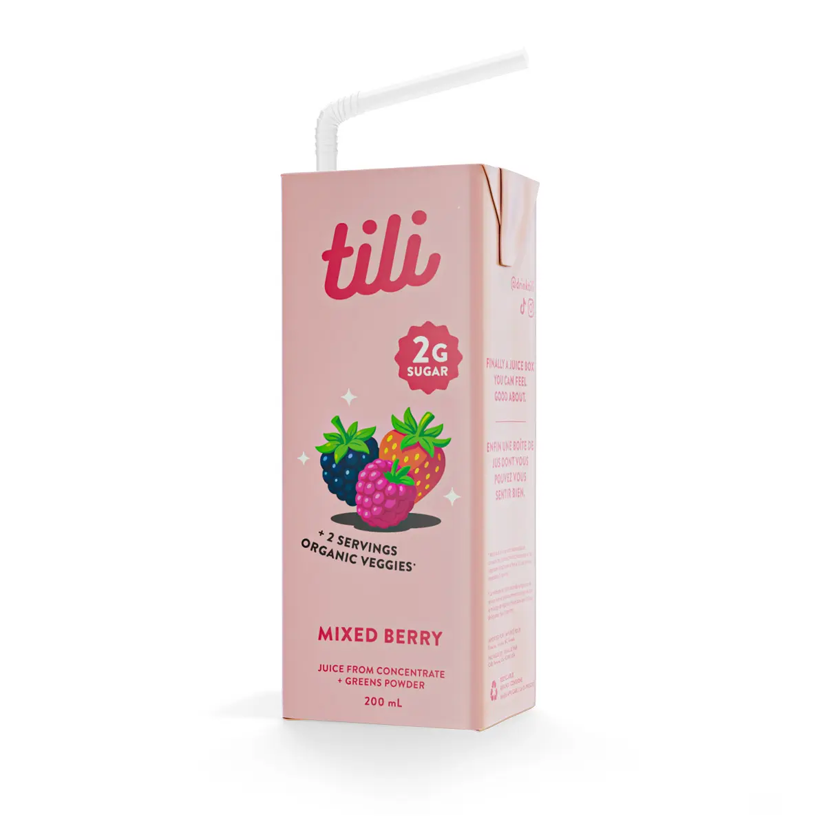12-Pack tili Juice Boxes | Mixed Berry