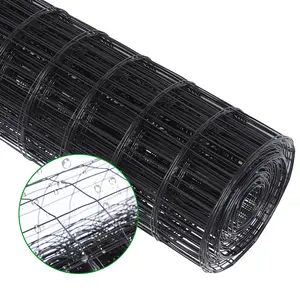 48in×50ft PVC Coated Welded Wire Fence: Multi-Use Wire Fencing Rolls for Chicken Wire, Hog Wire Fence, Dog Fence, Garden Fencing, Privacy Fence & Yard Fencing Application