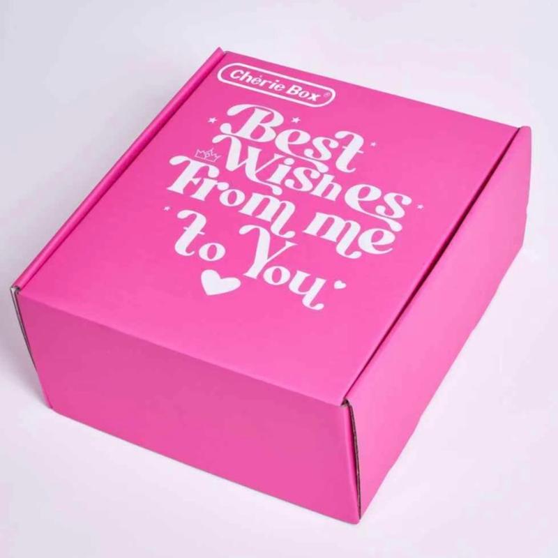 Cherie Box Gift Set for Women - Pink Tumbler, Eye Mask, Blanket, Socks, Candle & Card - Best Wishes & Special Occasions - Cozy & Stylish Gift