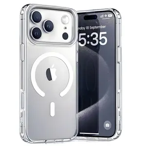 Transparent soft TPU phone case, suitable for Apple iPhone 17 Pro Max Air/iPhone 16/15 series thick shock-proof phone protective case, lightweight design, for both men and women