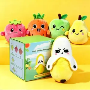 SnugPlay Interactive Music Plush Toy Set – Banana, Strawberry & Carrot Electric Plush Toys(without battery) for Parent-Child Interaction, Couples & Friends Prank Toy, Valentines Day & Easter Party Fun Gift for Kids & Adults