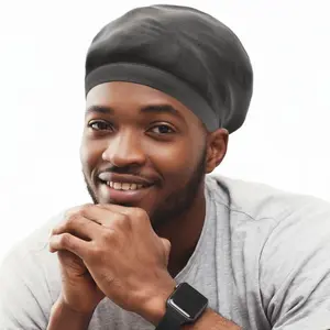 Titan Dreadlock Stocking Cap, Stretchable & Breathable Loc Sock for Men & Women, Secure Fit, Covers Most Dreadlock Styles, BLACK