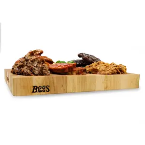 John Boos Large Maple Wood End Grain Cutting Board for Kitchen 20" x 15" x 2.25"