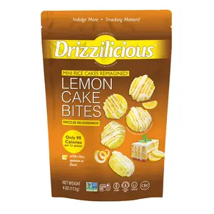 Drizzilicious Lemon Cake Mini Rice Cakes 4oz – Light Crunchy Snack, Gluten-Free & Delicious