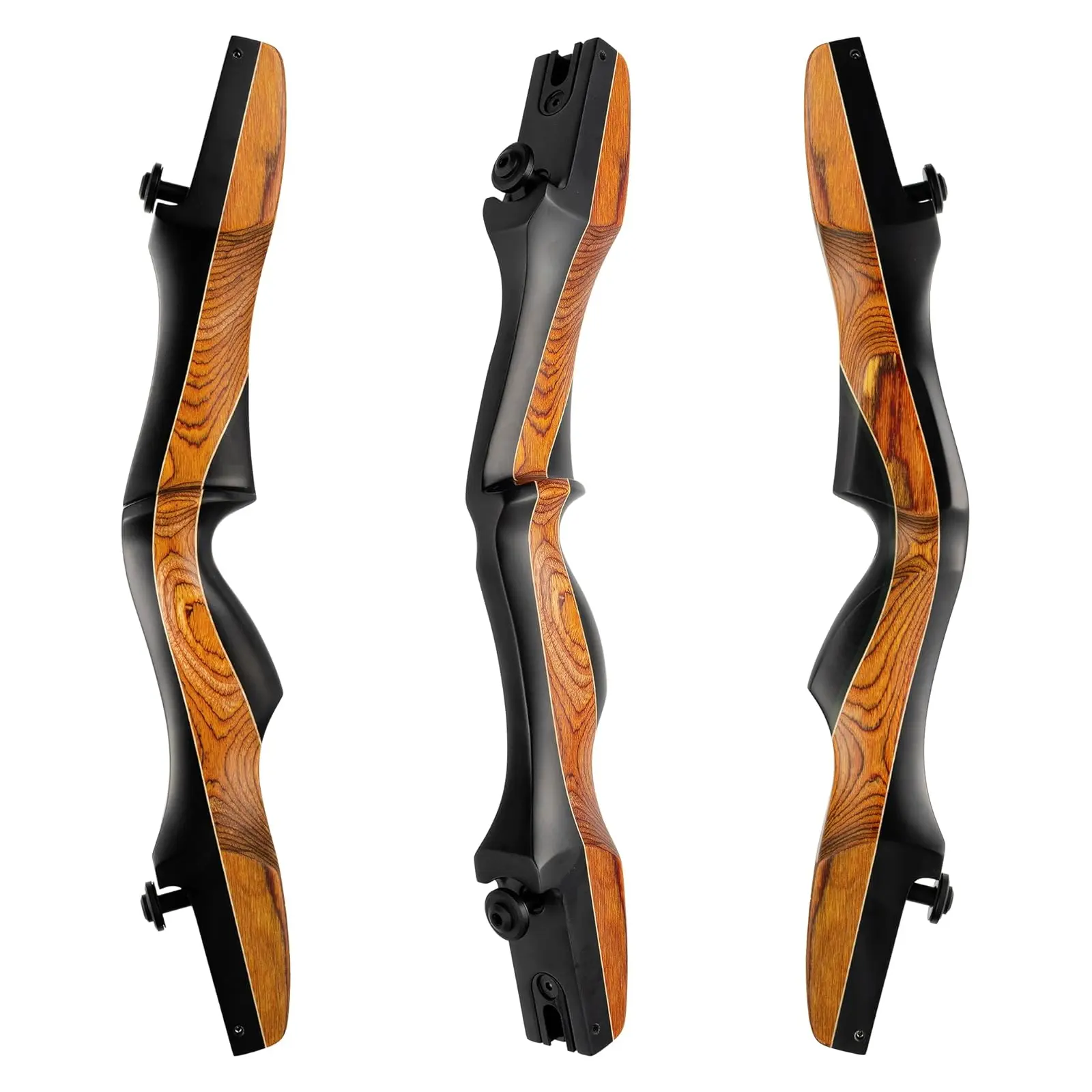 Deeseeker Archery ILF Recurve Riser 19"/21"/23"/25" Wood Riser Right Hand & Left Hand Traditional ILF Archery for Hunting and Recurve Bow Shooting