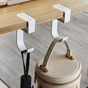S-Shape Desk Hook Handbag Hook Table Portable Practical Hook Punch-Free Home Kitchen Bathroom Door Rear Organizer