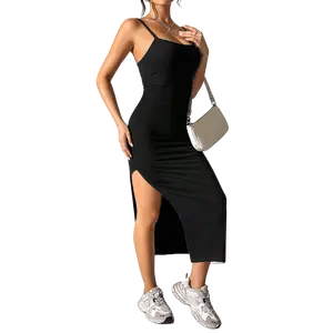 Everlane Partner Baby Boofashion NYEDRESS Quinceanera Birthday Dress - Black Satin Tummy Sundress for Girls - DR0534-BK - Machine Washable & Dry Washable - Elegant & Sexy - All Seasons Sundress Satin Tummy Quinceanera Birthday White Sundress House of CB