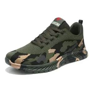 Women's camouflage printed low top sports shoes - lightweight and breathable training shoes, thick cushioned sole, elastic and comfortable fit, lace closure, suitable for casual sportswear, | fashionable low top durable sole