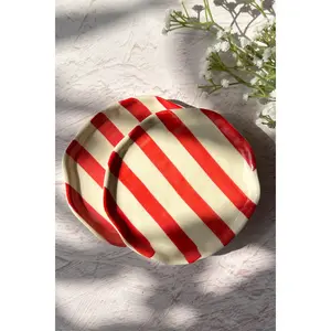 Red Stripe Plate